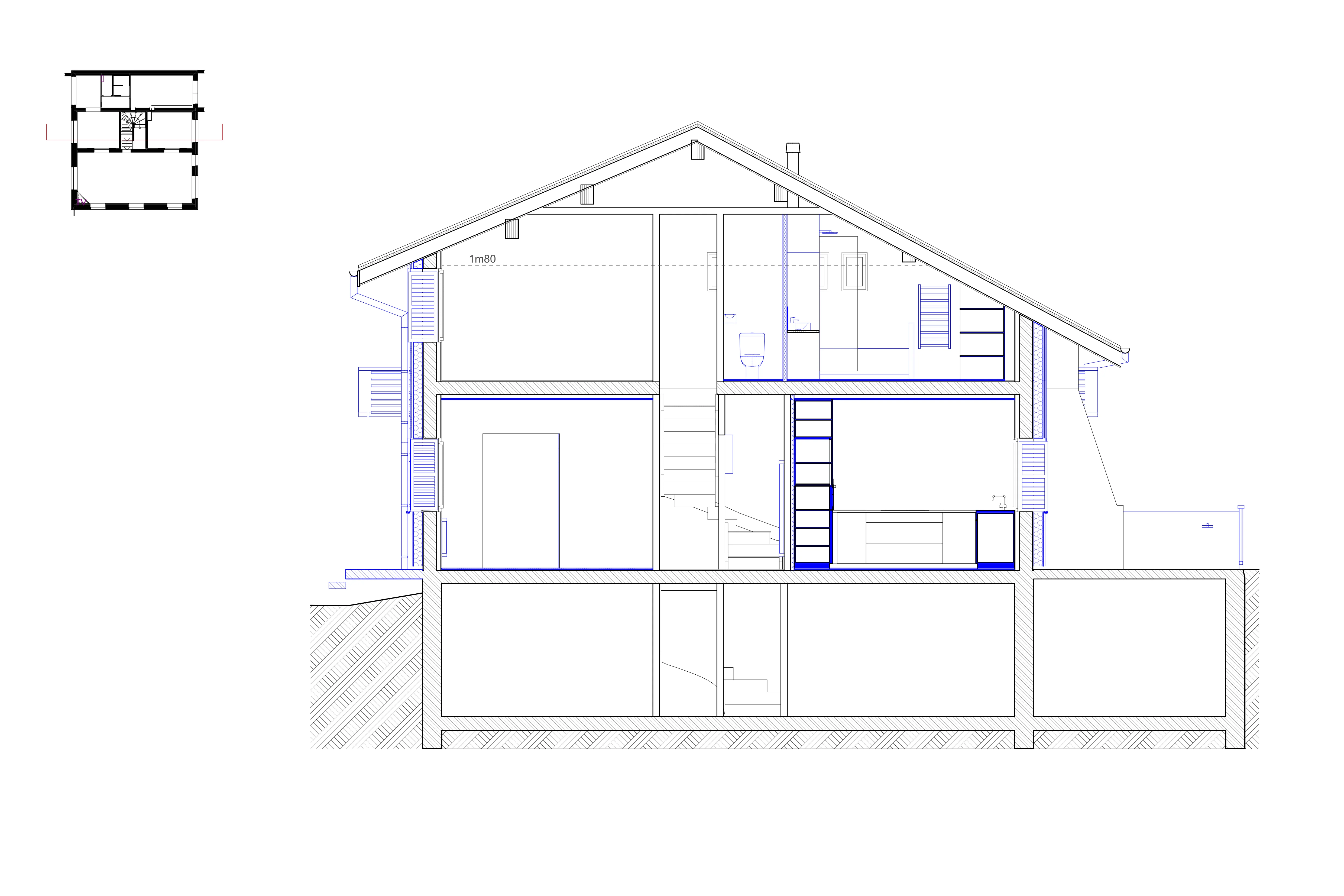 Rénovation et extension d’un chalet de montagne - Plan 8